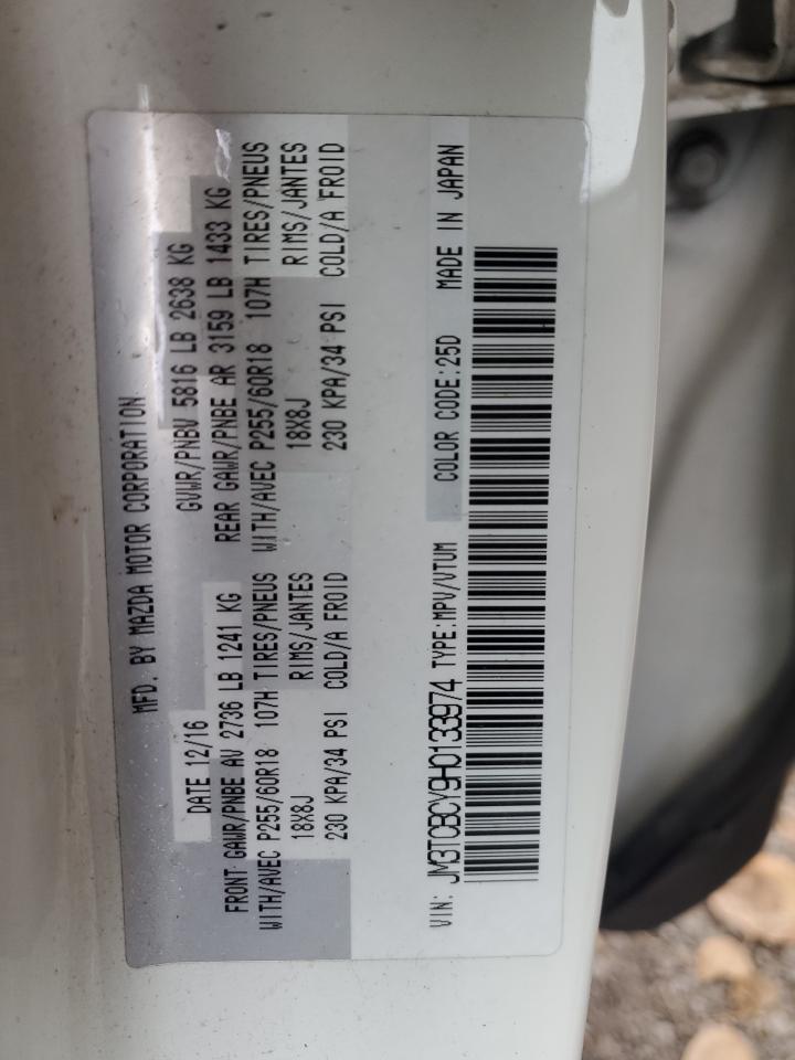 2017 Mazda Cx-9 Touring VIN: JM3TCBCY9H0133974 Lot: 90343265