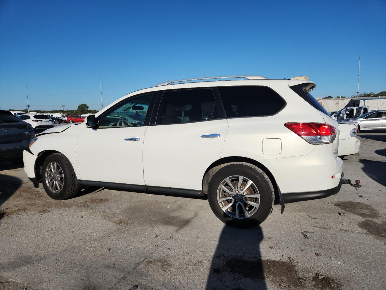 2014 Nissan Pathfinder S white null gas 5N1AR2MN4EC716333 photo #3