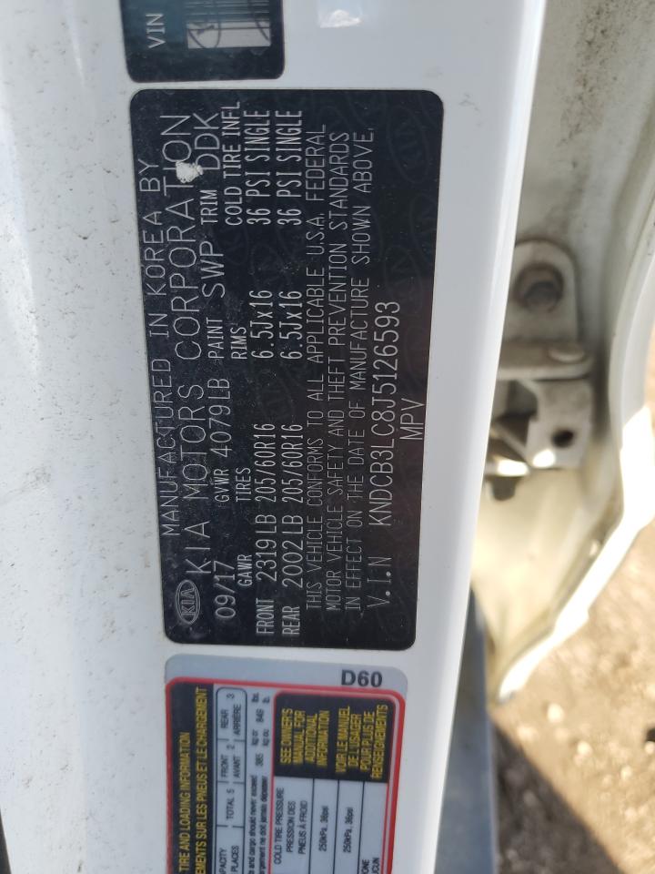 2018 Kia Niro Fe VIN: KNDCB3LC8J5126593 Lot: 89433215