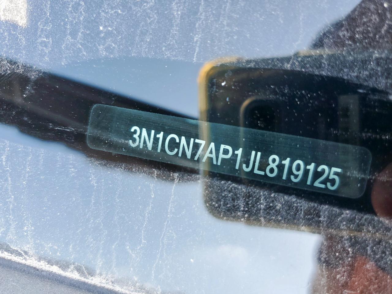 2018 Nissan Versa S VIN: 3N1CN7AP1JL819125 Lot: 86065075