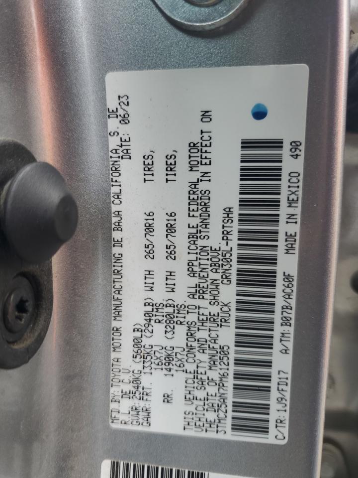 2023 Toyota Tacoma Double Cab VIN: 3TMCZ5AN7PM612505 Lot: 86155045