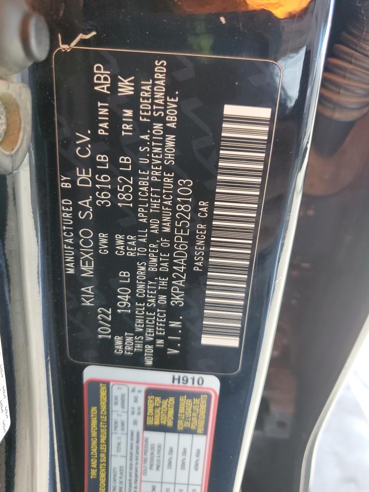 2023 Kia Rio Lx VIN: 3KPA24AD6PE528103 Lot: 90743195