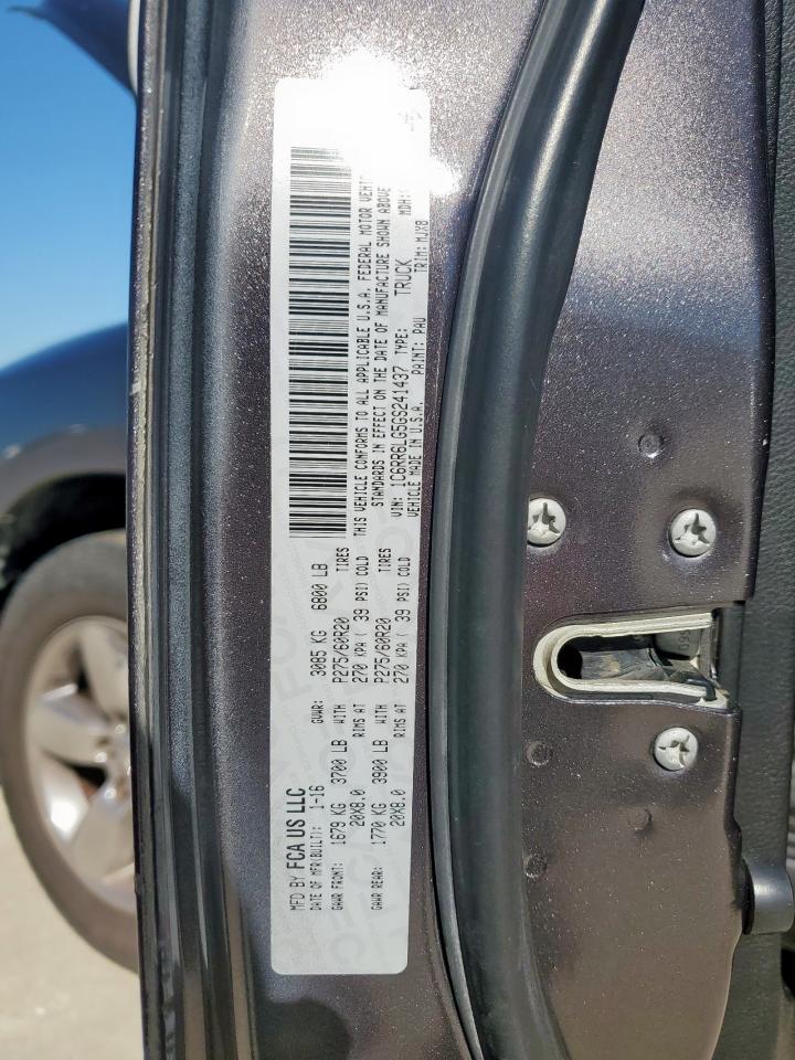 2016 Ram 1500 Slt VIN: 1C6RR6LG5GS241437 Lot: 90658025