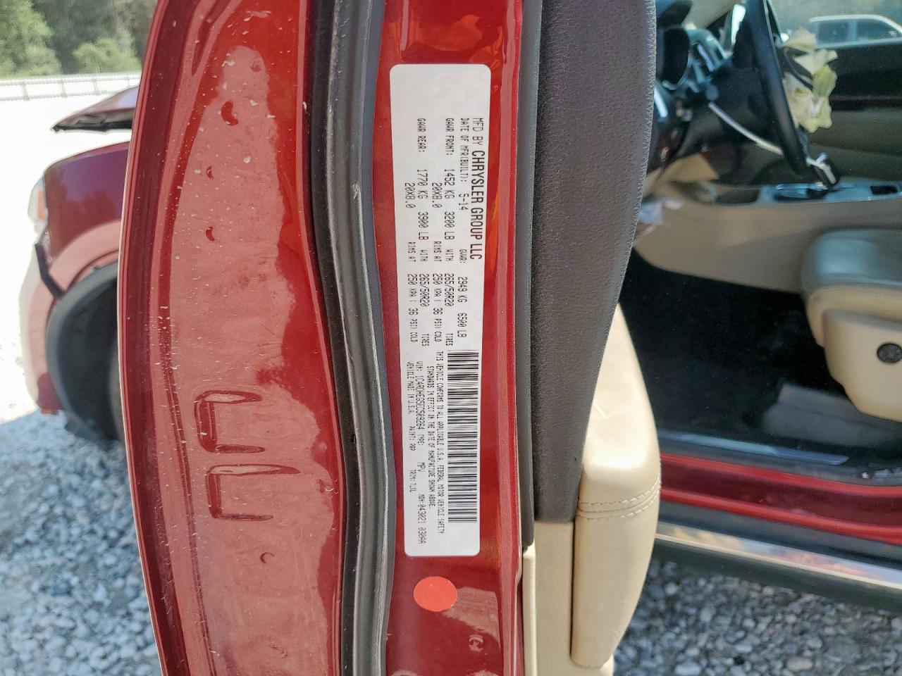 2014 Dodge Durango Citadel VIN: 1C4RDHEG5EC509264 Lot: 84700245