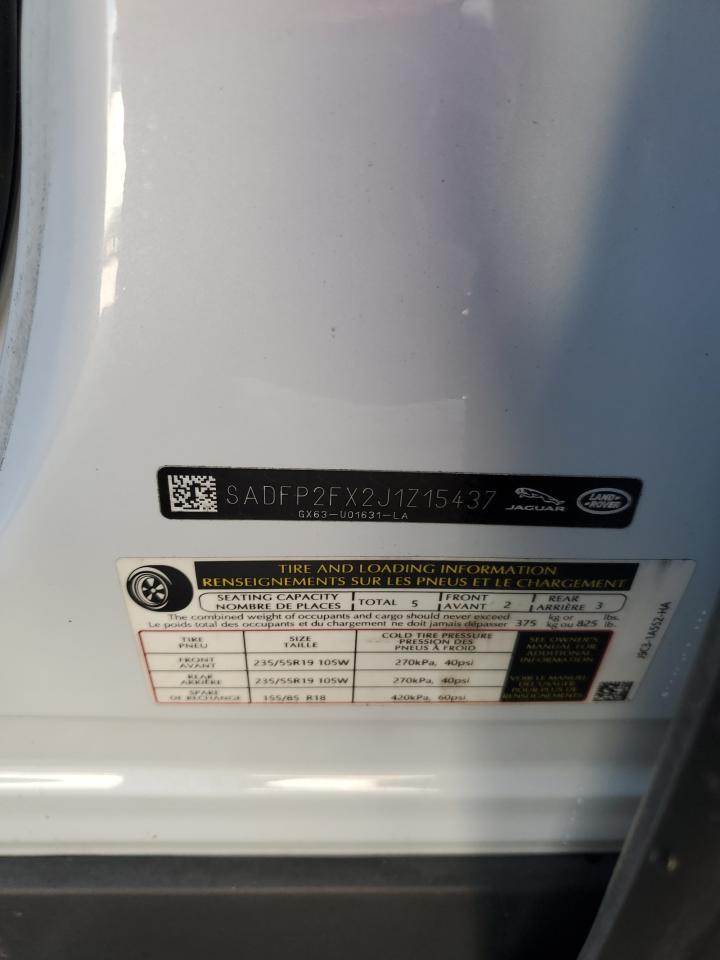 2018 Jaguar E-Pace Se VIN: SADFP2FX2J1Z15437 Lot: 84465055