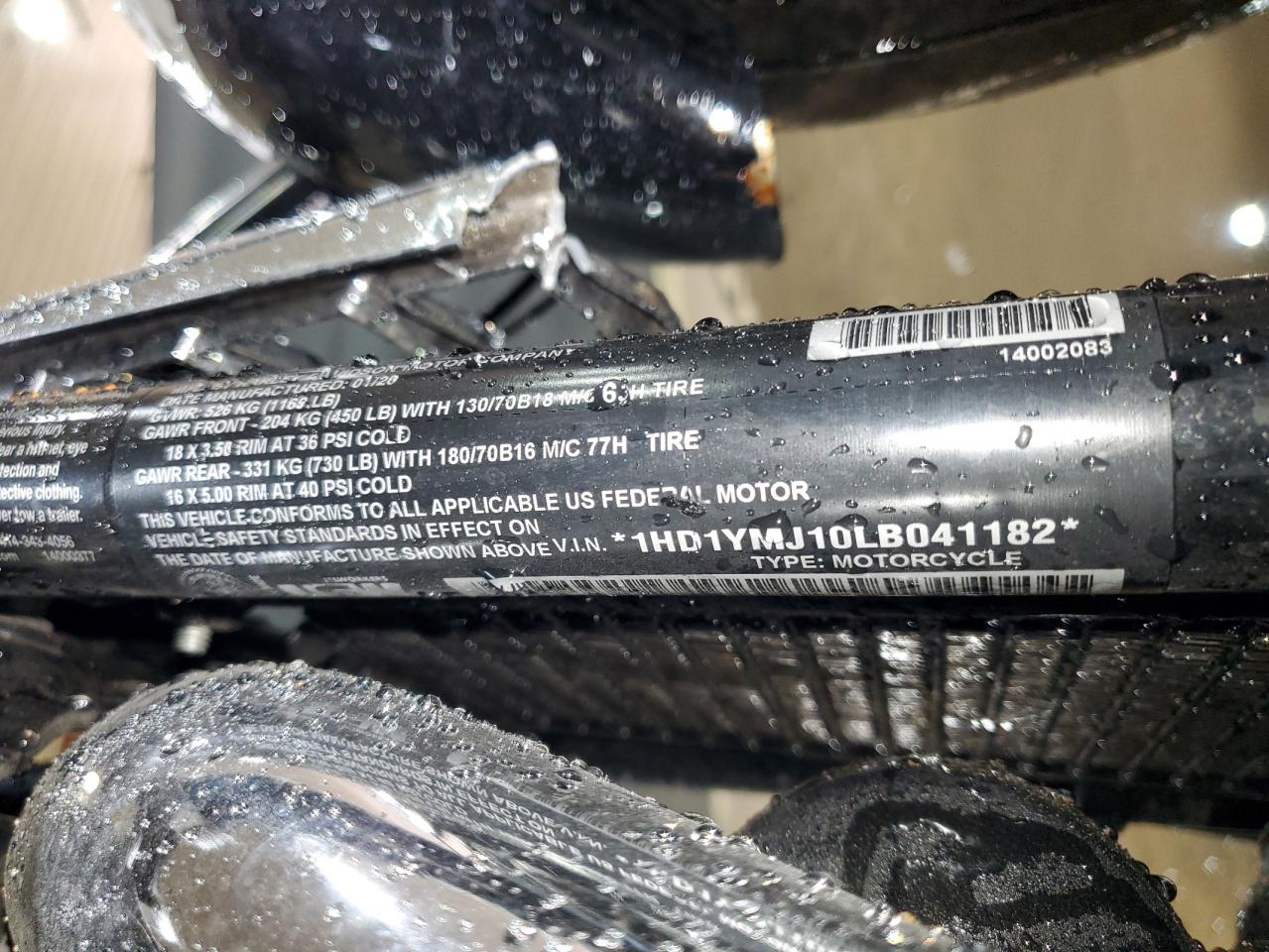 2020 Harley-Davidson Flsb VIN: 1HD1YMJ10LB041182 Lot: 90309215