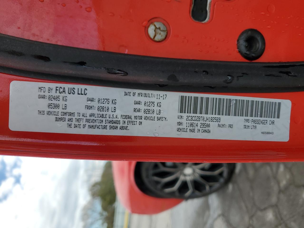 2018 Dodge Challenger R/T VIN: 2C3CDZBT0JH182569 Lot: 87407685