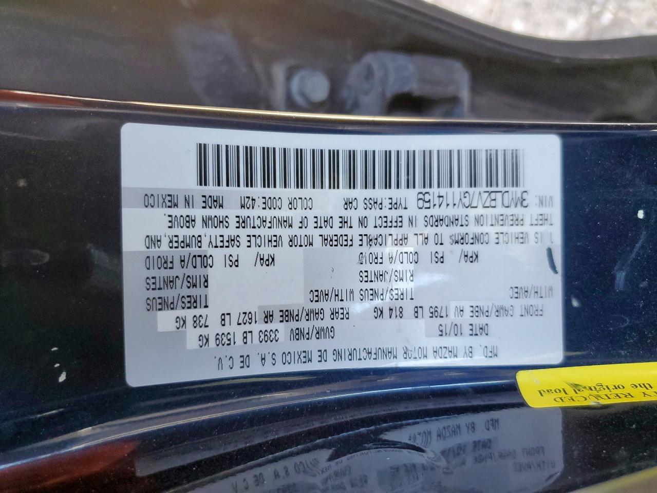 2014 Toyota Scion Ia VIN: 3MYDLBZV7GY114159 Lot: 90502115