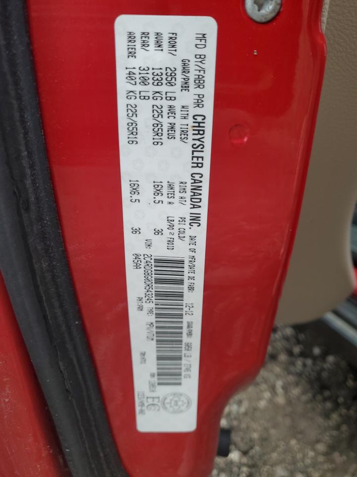 2013 Dodge Grand Caravan Se VIN: 2C4RDGBG0DR543245 Lot: 86762475