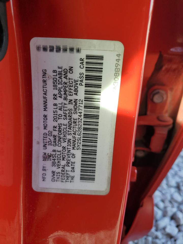 2003 Pontiac Vibe VIN: 5Y2SL62823Z447712 Lot: 84953115