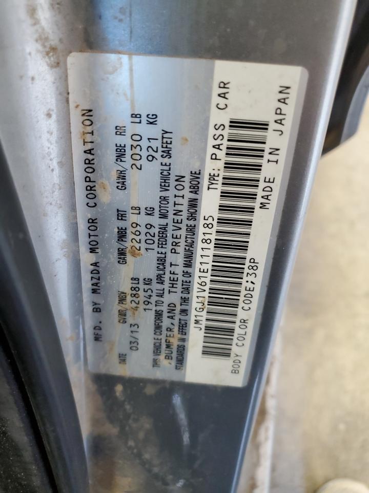 2014 Mazda 6 Touring VIN: JM1GJ1V61E1118185 Lot: 82519625