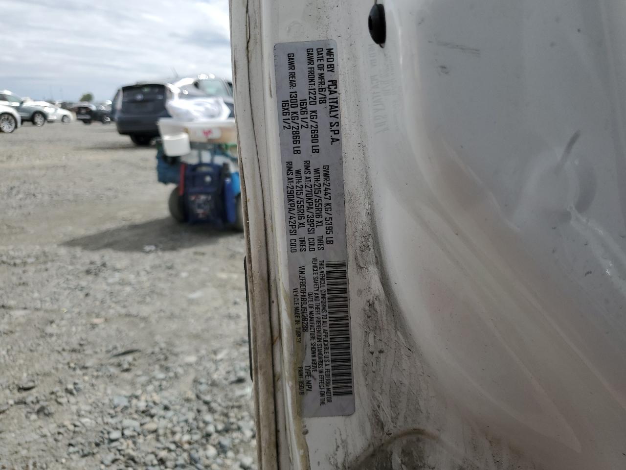 2018 Ram Promaster City VIN: ZFBERFAB9J6L28288 Lot: 81940465