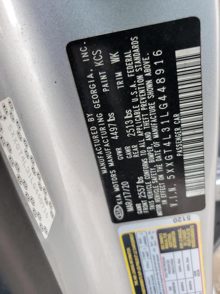 2020 Kia Optima Lx VIN: 5XXGT4L31LG448916 Lot: 82507485