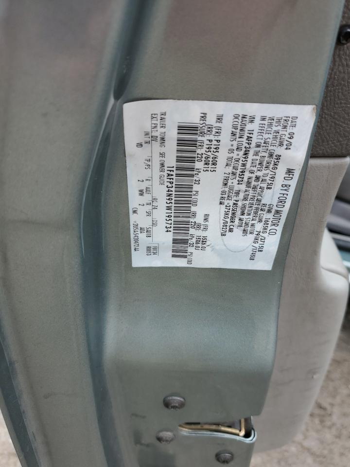 2005 Ford Focus Zx4 VIN: 1FAFP34N95W195734 Lot: 82417325