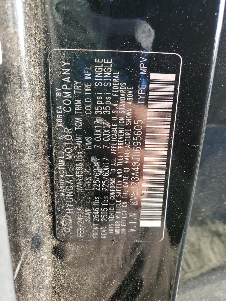 2018 Hyundai Tucson Se VIN: KM8J23A40JU695605 Lot: 84874055