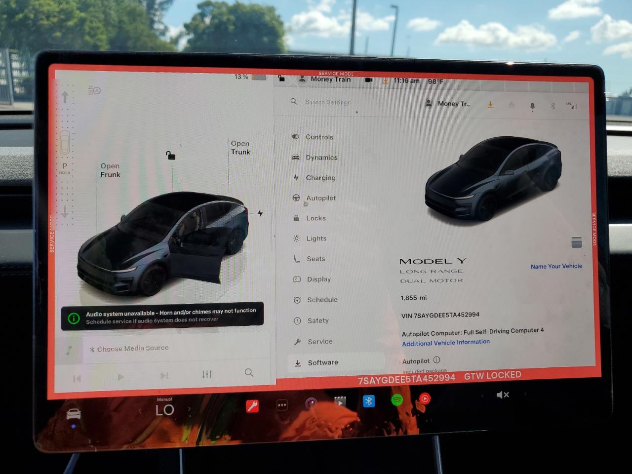 2026 Tesla Model Y VIN: 7SAYGDEE5TA452994 Lot: 84879545