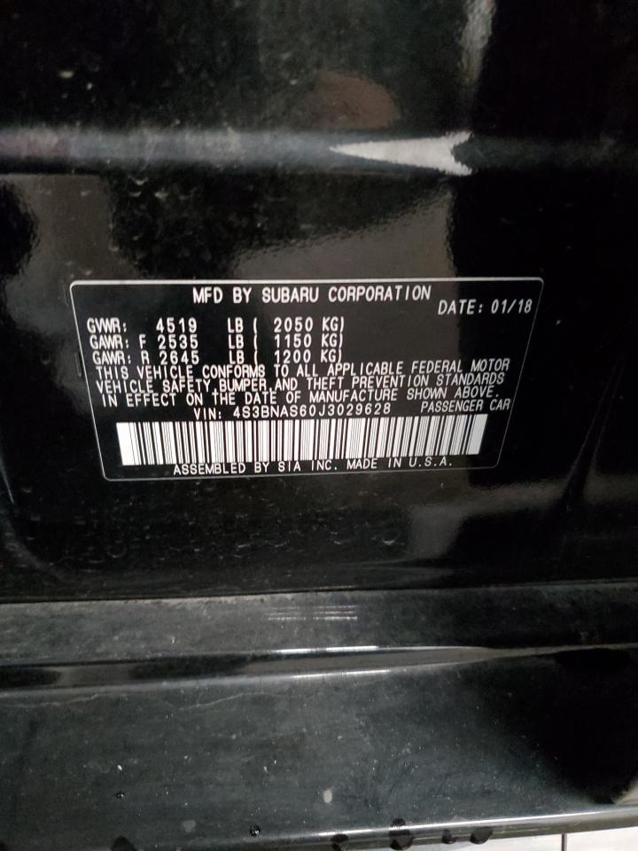 2018 Subaru Legacy Sport VIN: 4S3BNAS60J3029628 Lot: 89619235