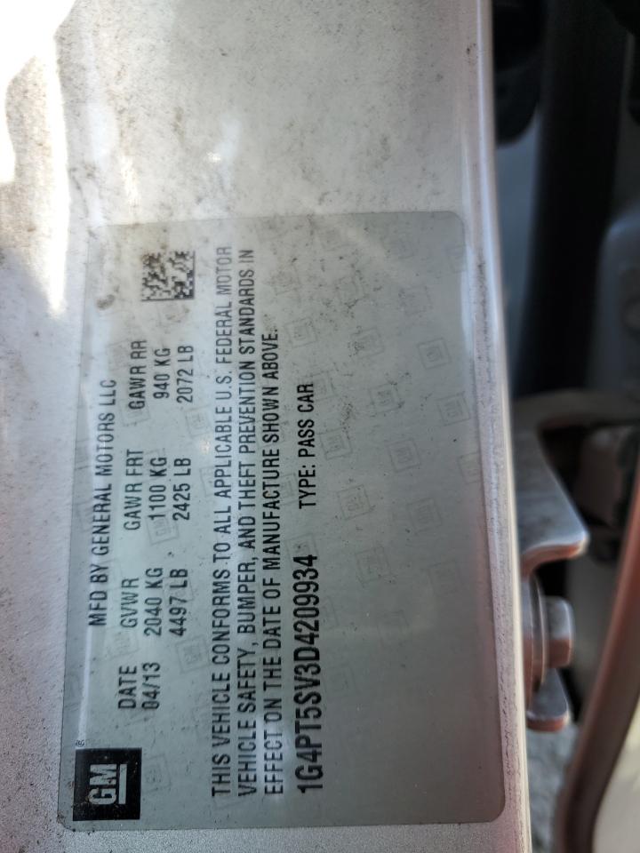 2013 Buick Verano Premium VIN: 1G4PT5SV3D4209934 Lot: 84045545