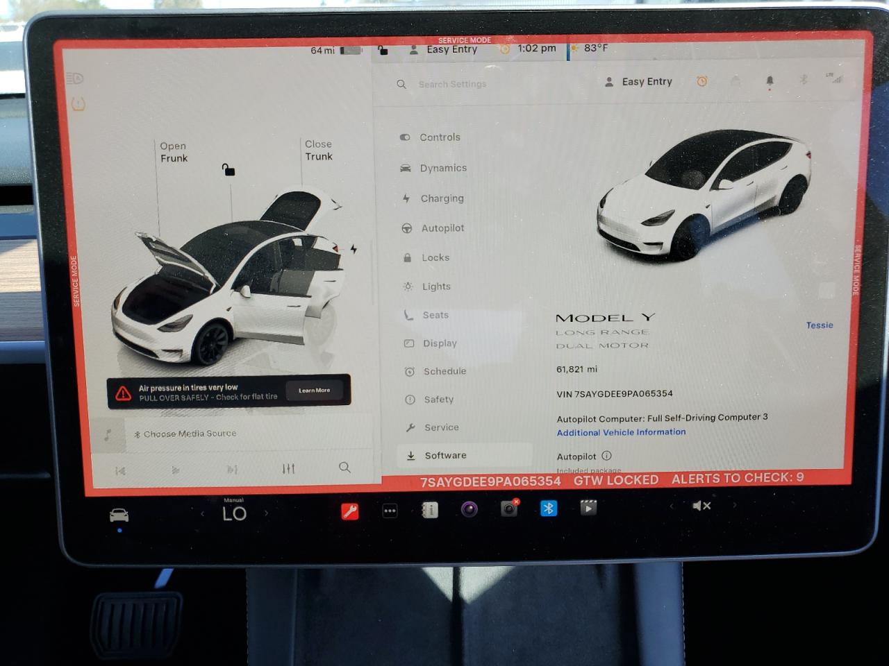 2023 Tesla Model Y VIN: 7SAYGDEE9PA065354 Lot: 82654175