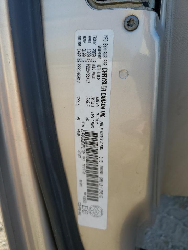 2013 Dodge Grand Caravan Se VIN: 2C4RDGBG8DR701797 Lot: 82214275