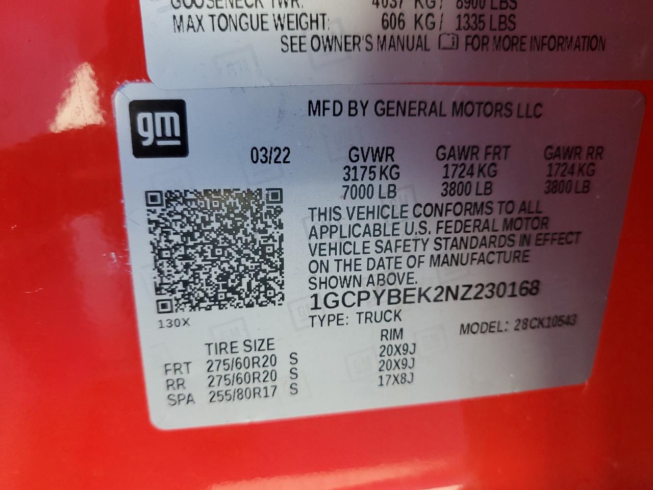 2022 Chevrolet Silverado Ltd K1500 Custom VIN: 1GCPYBEK2NZ230168 Lot: 85591095