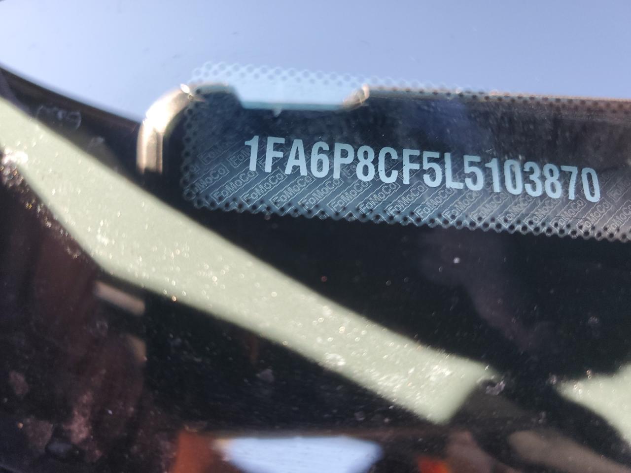 2020 Ford Mustang Gt VIN: 1FA6P8CF5L5103870 Lot: 87465305