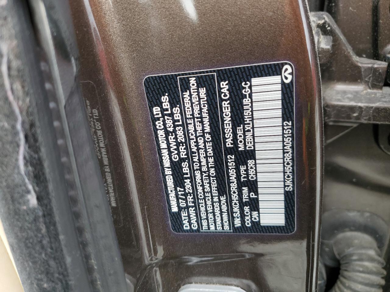 2018 Infiniti G37 Base VIN: SJKCH5CR8JA051512 Lot: 90677695