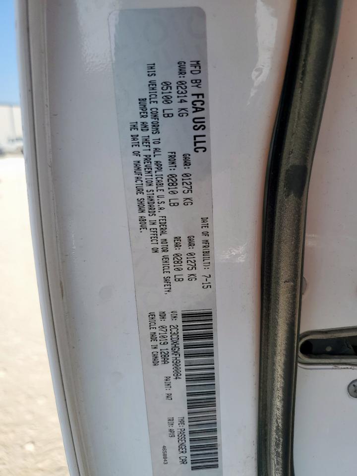 2015 Dodge Charger Sxt VIN: 2C3CDXHGXFH900084 Lot: 85196155