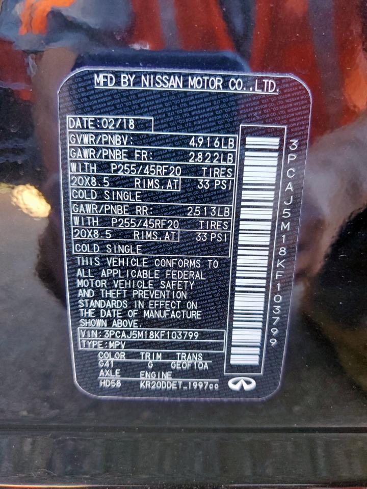 2019 Infiniti Qx50 Essential VIN: 3PCAJ5M18KF103799 Lot: 90398845