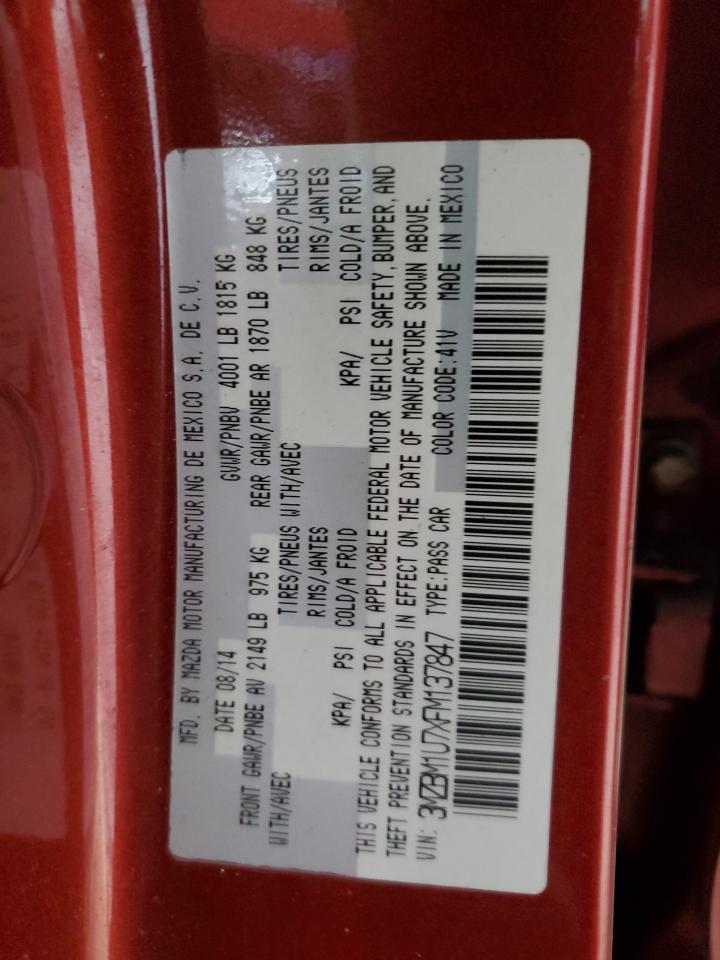 2015 Mazda 3 Sport VIN: 3MZBM1U7XFM137847 Lot: 90688825