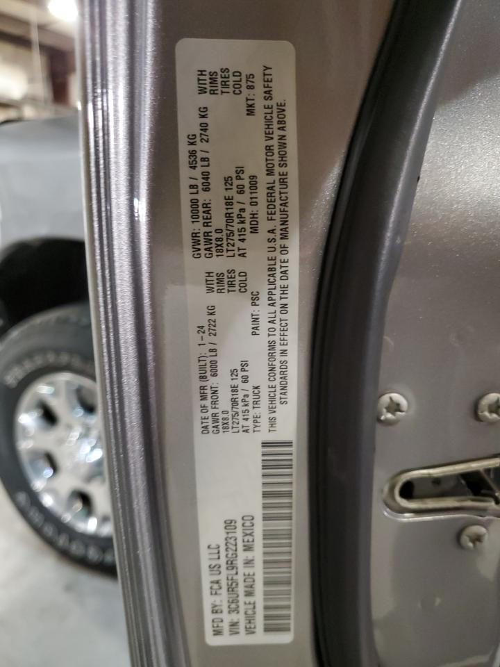 2024 Ram 2500 Laramie VIN: 3C6UR5FL9RG223109 Lot: 86682165