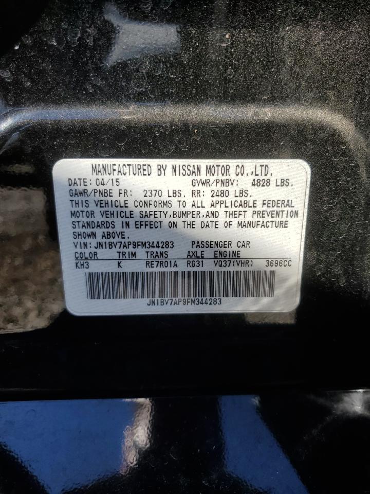 2015 Infiniti Q50 Base VIN: JN1BV7AP9FM344283 Lot: 89446865