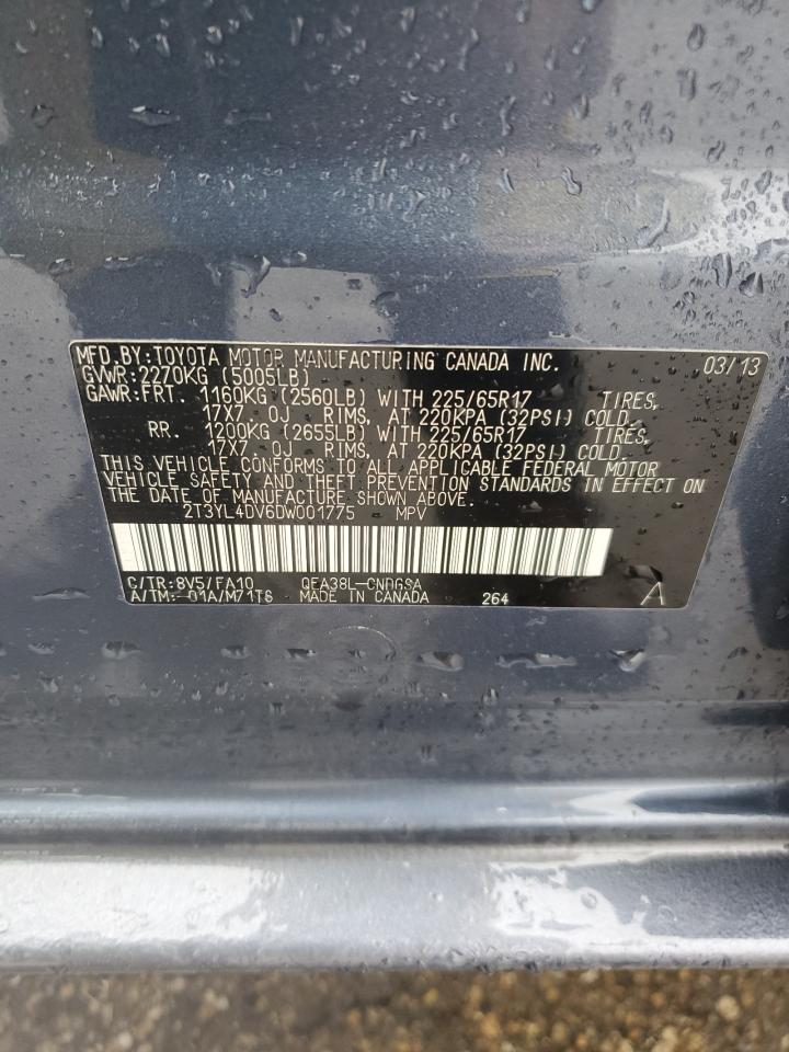 2013 Toyota Rav4 Ev VIN: 2T3YL4DV6DW001775 Lot: 84731255