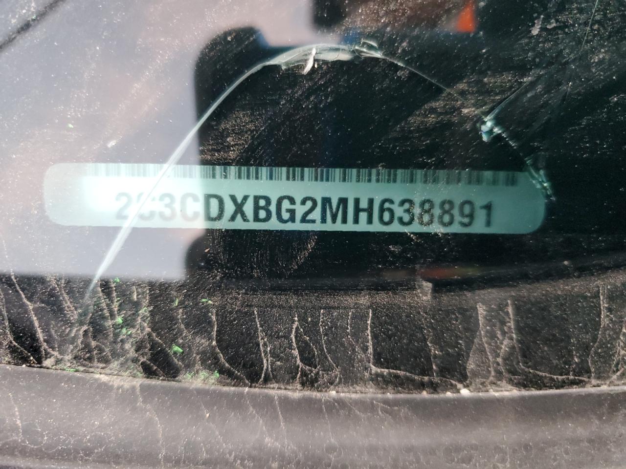 2021 Dodge Charger Sxt VIN: 2C3CDXBG2MH638891 Lot: 82188435