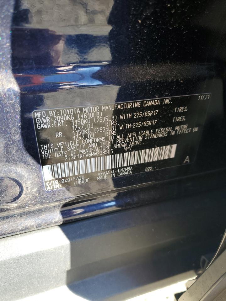 2021 Toyota Rav4 Xle VIN: 2T3P1RFV6MW238505 Lot: 86249545