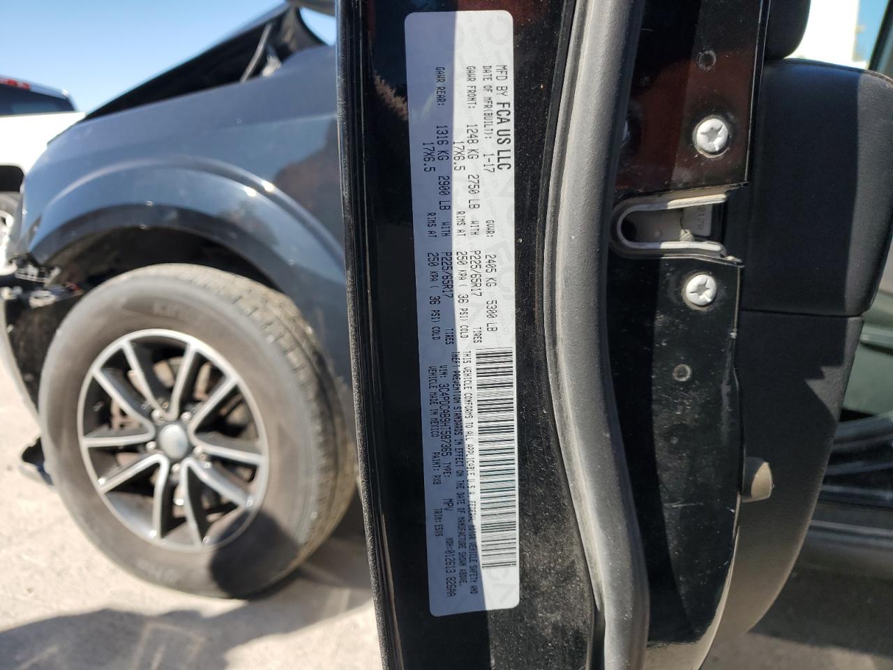 2017 Dodge Journey Se VIN: 3C4PDCAB9HT587365 Lot: 89630825