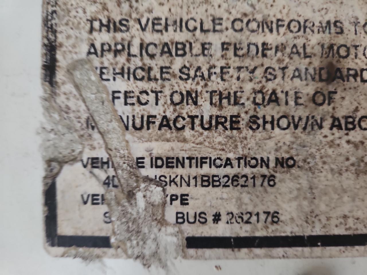 2011 Ic Corporation Ce Series School - School Bus VIN: 4DRBUSKN1BB262176 Lot: 90321855
