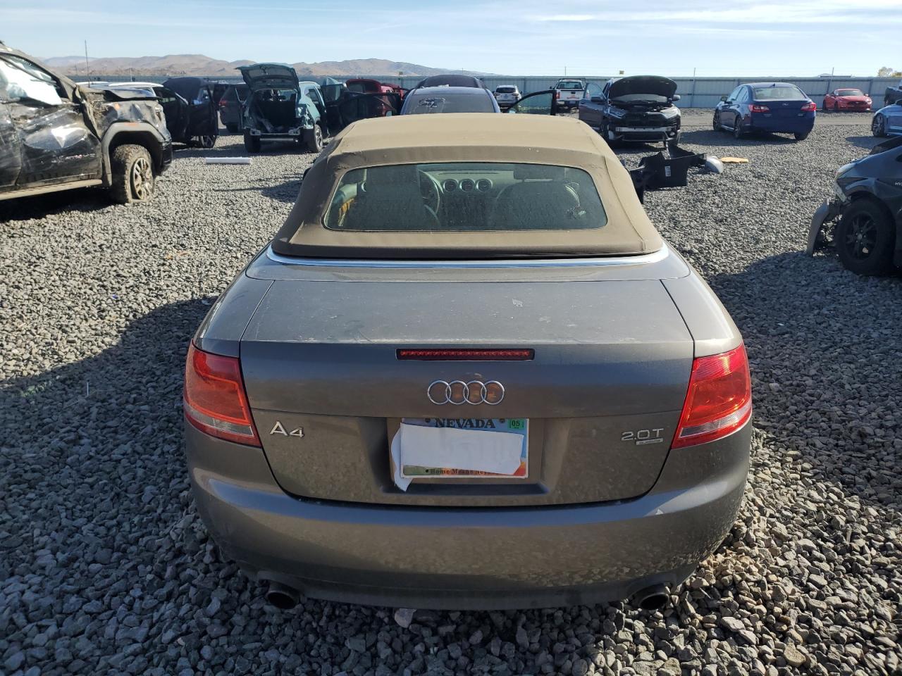 2007 Audi A4 2.0T Cabriolet Quattro VIN: WAUDF48H87K037486 Lot: 90680605