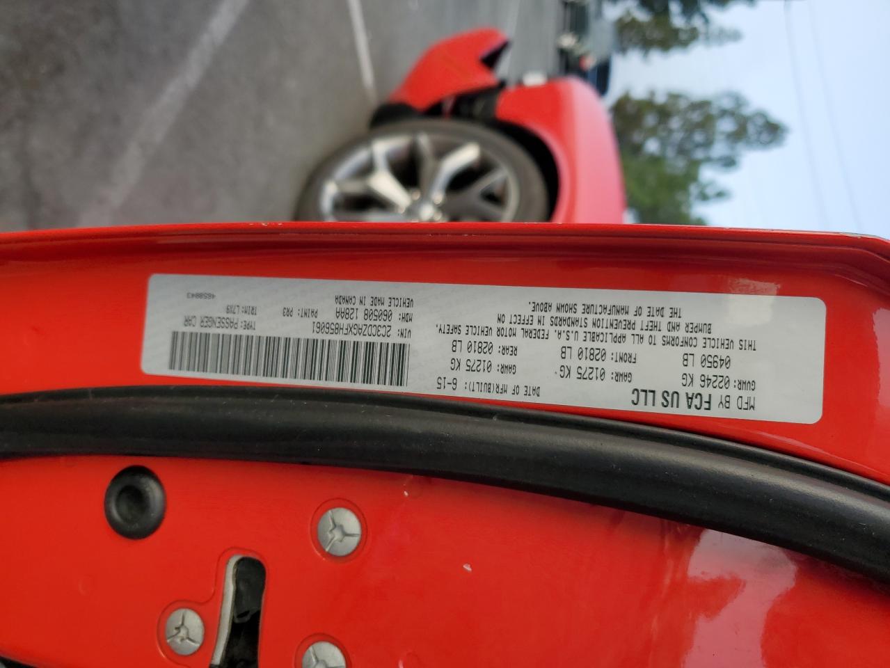 2015 Dodge Challenger Sxt VIN: 2C3CDZAGXFH856061 Lot: 85350445