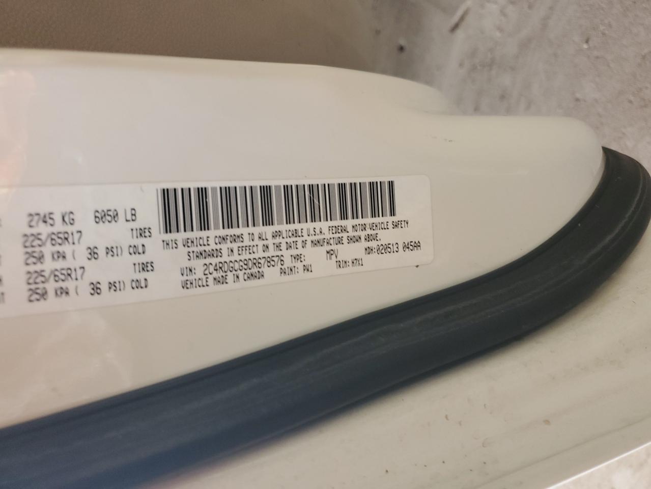 2013 Dodge Grand Caravan Sxt VIN: 2C4RDGCG9DR678576 Lot: 82459595