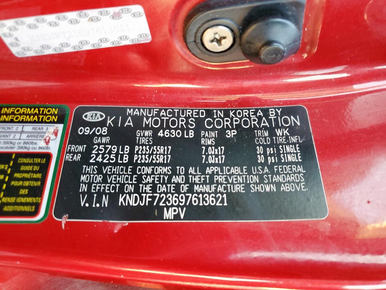 2009 Kia Sportage Lx VIN: KNDJF723697613621 Lot: 90110195