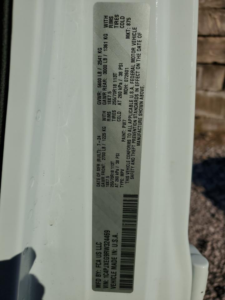 2024 Jeep Wrangler Sahara VIN: 1C4PJXEG9RW324469 Lot: 82286315