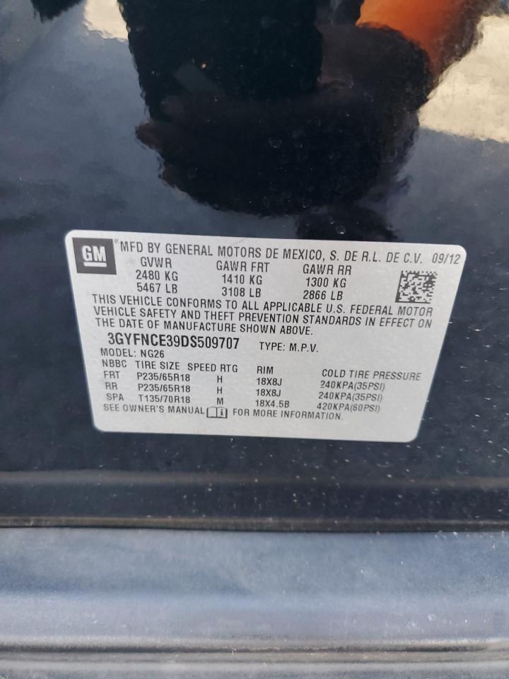 2013 Cadillac Srx Luxury Collection VIN: 3GYFNCE39DS509707 Lot: 82719845