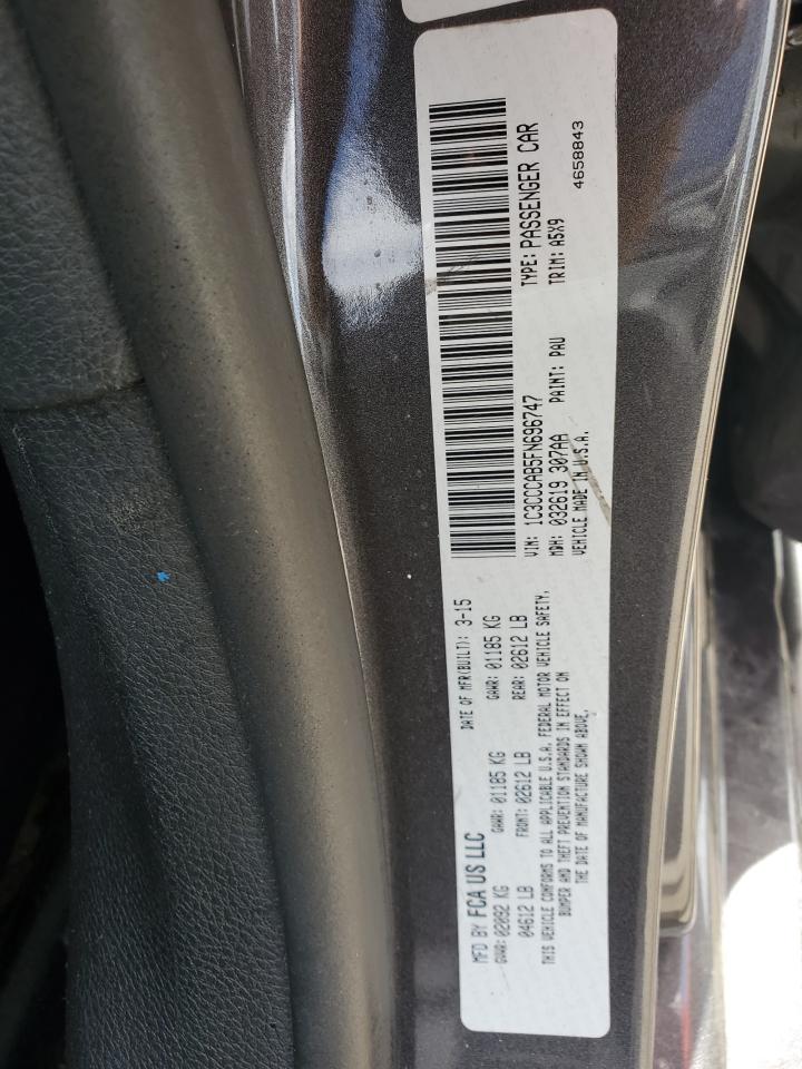 2015 Chrysler 200 Limited VIN: 1C3CCCAB5FN696747 Lot: 85830425