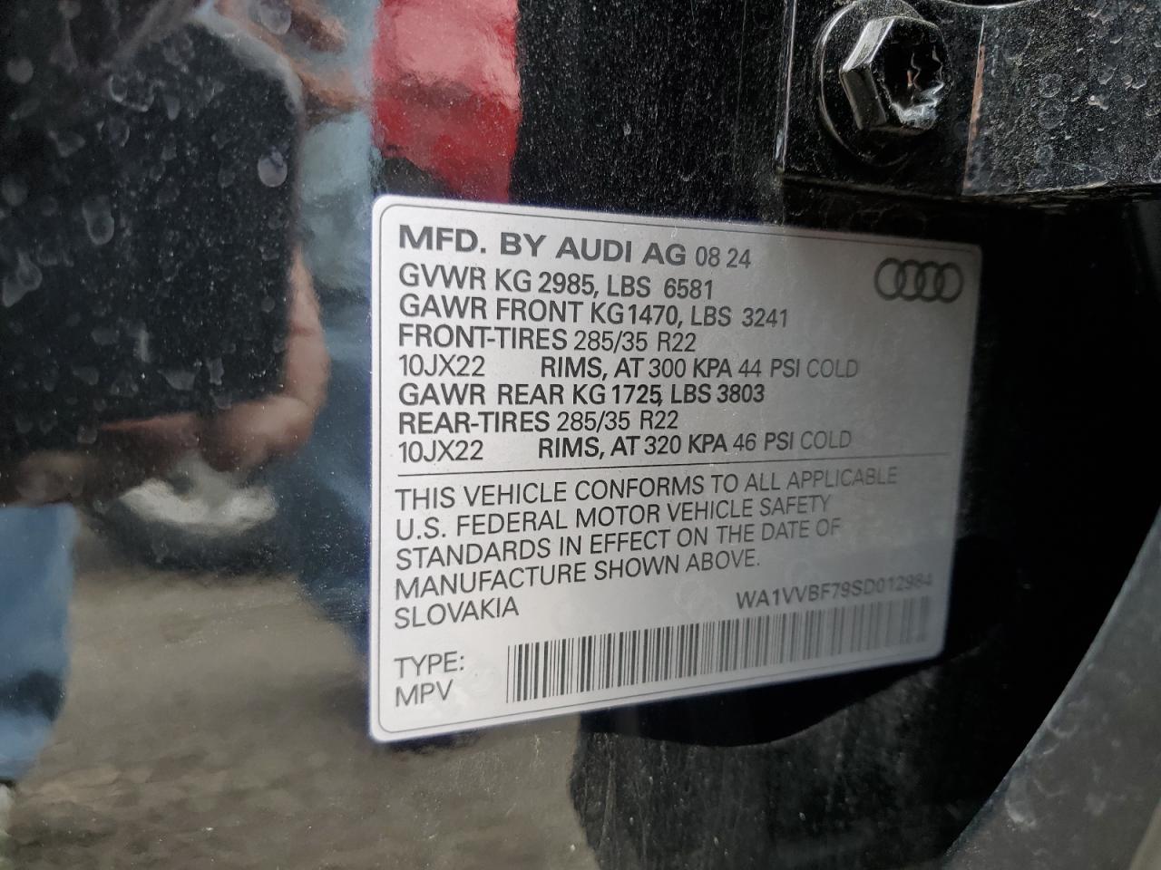 2025 Audi Q7 Prestige VIN: WA1VVBF79SD012984 Lot: 87283505