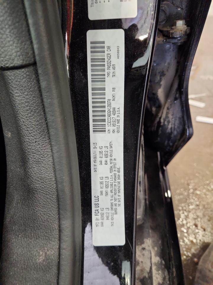 2016 Chrysler 200 Limited VIN: 1C3CCCAB3GN128370 Lot: 85007145