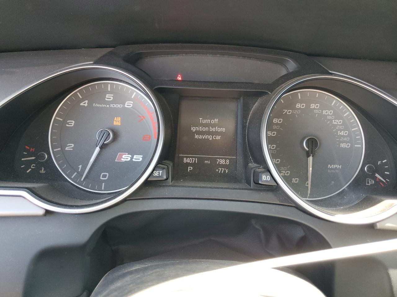 2013 Audi S5 Prestige VIN: WAUVGAFR4DA029611 Lot: 84958435