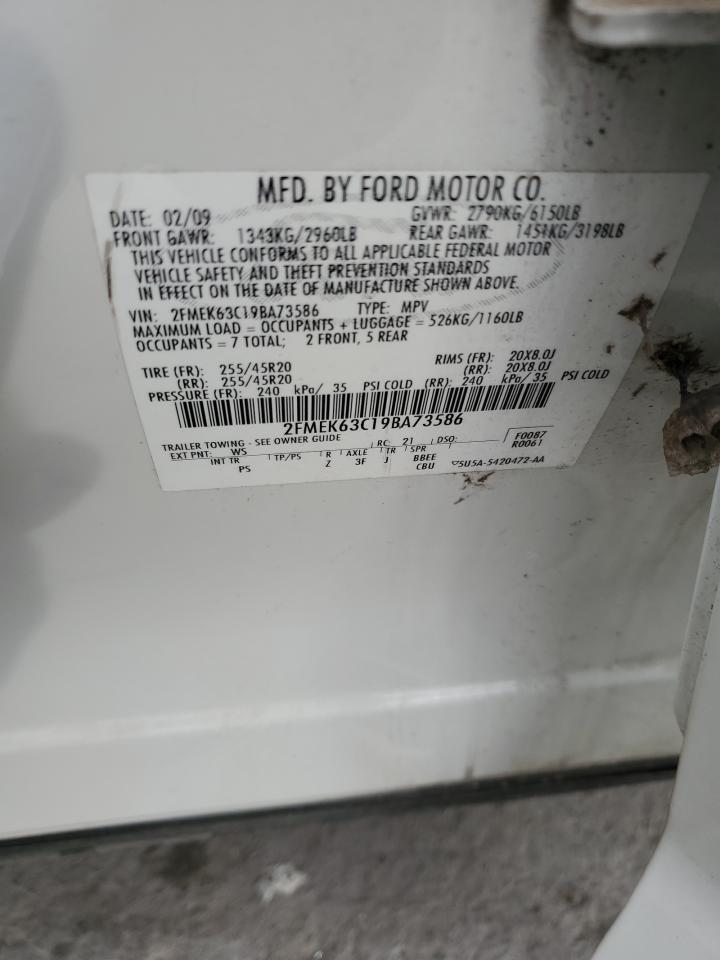 2009 Ford Flex Limited VIN: 2FMEK63C19BA73586 Lot: 82745135