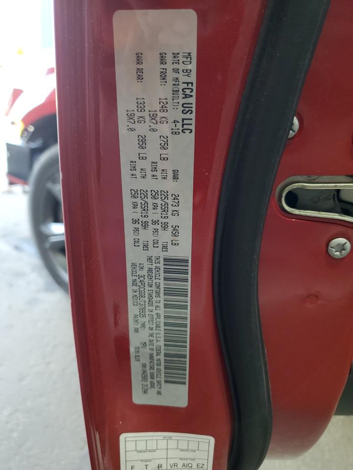 2018 Dodge Journey Crossroad VIN: 3C4PDCGG8JT378935 Lot: 84549835