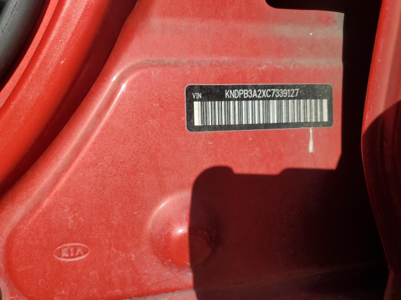 2012 Kia Sportage Base VIN: KNDPB3A2XC7339127 Lot: 86245165
